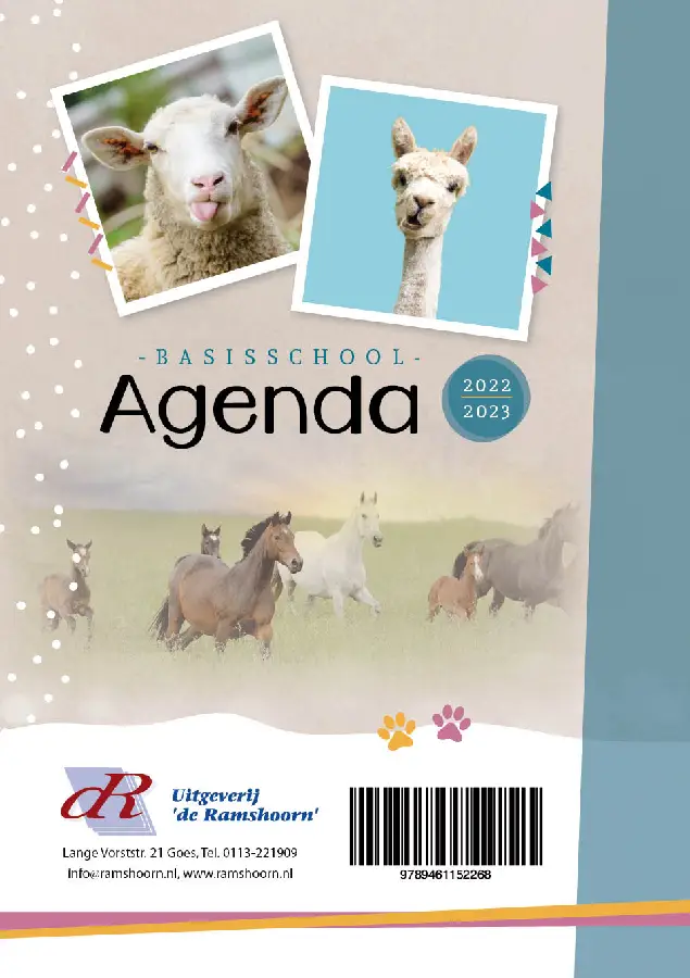 Basisschoolagenda 2022/23 'Hobbydieren'