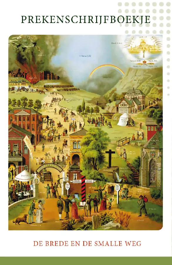 Prekenschrijfboekje brede en smalle weg