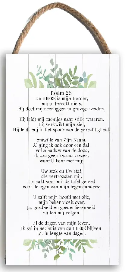 Hangbord - 24,5 x 14 cm