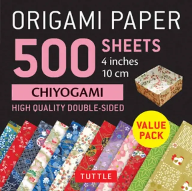 Origami Paper 500 sheets Chiyogami Patterns 4' (10 cm)