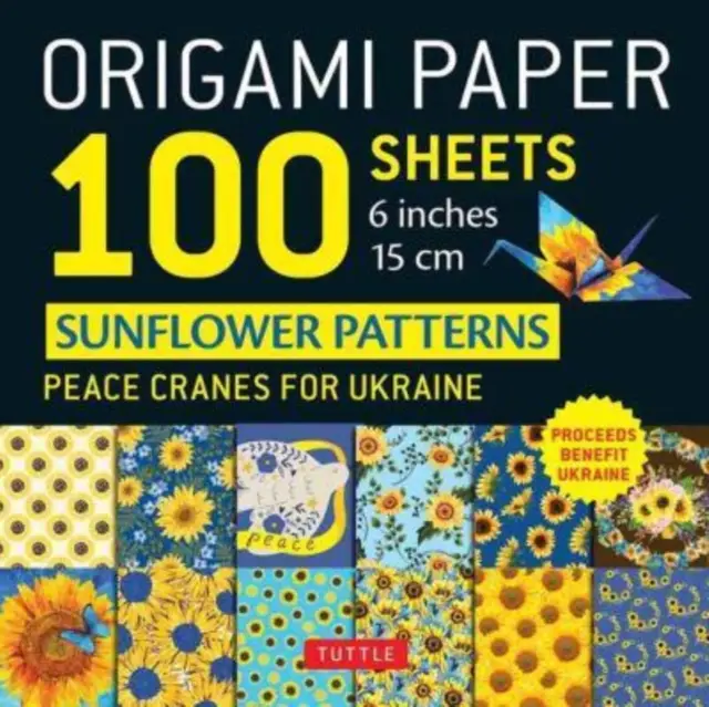 Origami Paper 100 Sheets Sunflower Patterns 6' (15 cm)