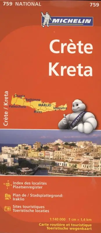 MICHELIN WEGENKAART 759 KRETA