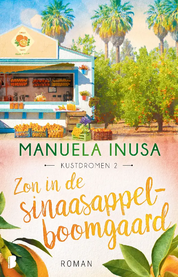 Zon in de sinaasappelboomgaard