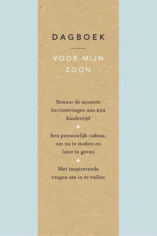 Dagboek voor mijn zoon