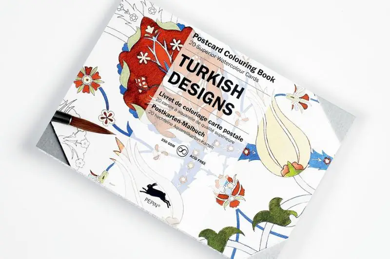 Turkish Designs - Postcard Colouring Book