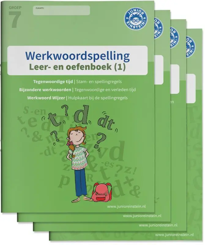 Groep 7 / Werkwoordspelling / Leer en oefenboek 1 en Antwoordenboek 1, 2 en 3