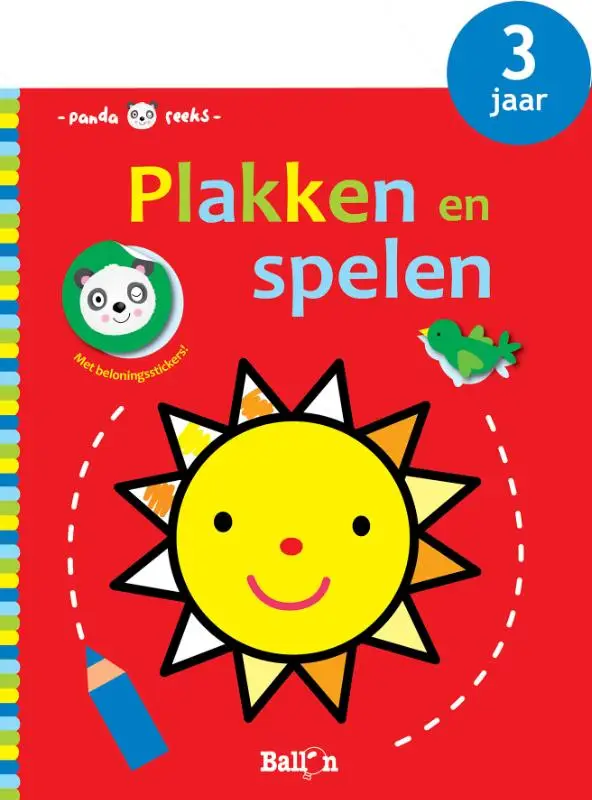 Plakken en spelen - zon / 3 jaar
