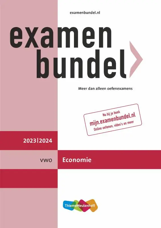 Examenbundel / vwo Economie 2023/2024