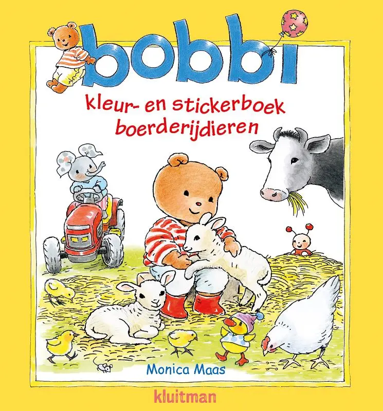 Kleur- en stickerboek boerderijdieren
