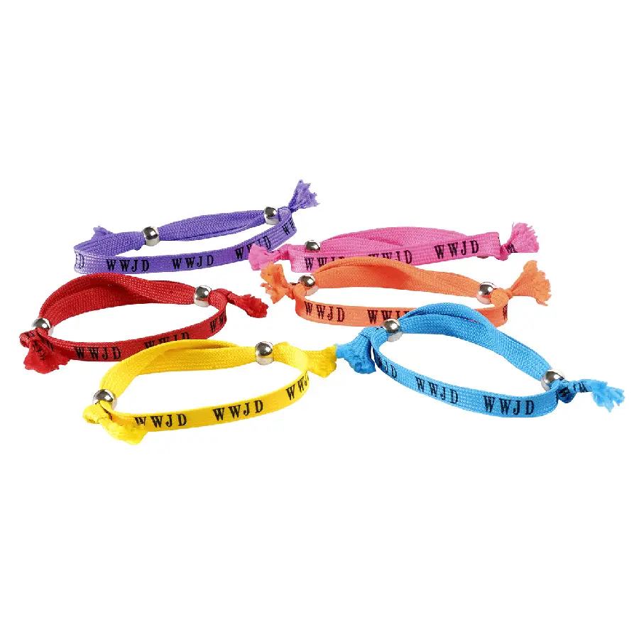 Armband wwjd met kogelsluiting