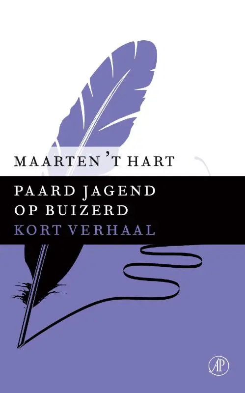 Paard jagend op buizerd