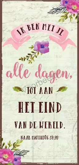Ik ben met je alle dagen, tot aan het ei